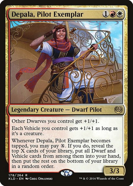 Depala, Pilot Exemplar - Kaladesh Magic: The Gathering trading card
