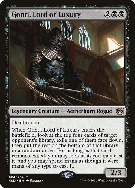 Gonti, Lord of Luxury - Kaladesh Magic: The Gathering trading card