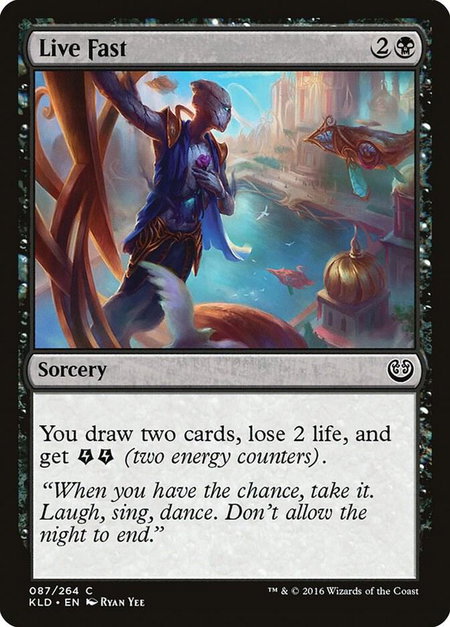 Live Fast - Kaladesh Magic: The Gathering trading card