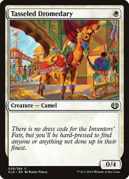 Tasseled Dromedary trading card from Kaladesh Tasseled Dromedary - Kaladesh Magic: The Gathering trading card