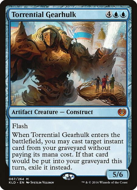 Torrential Gearhulk - Kaladesh Magic: The Gathering trading card