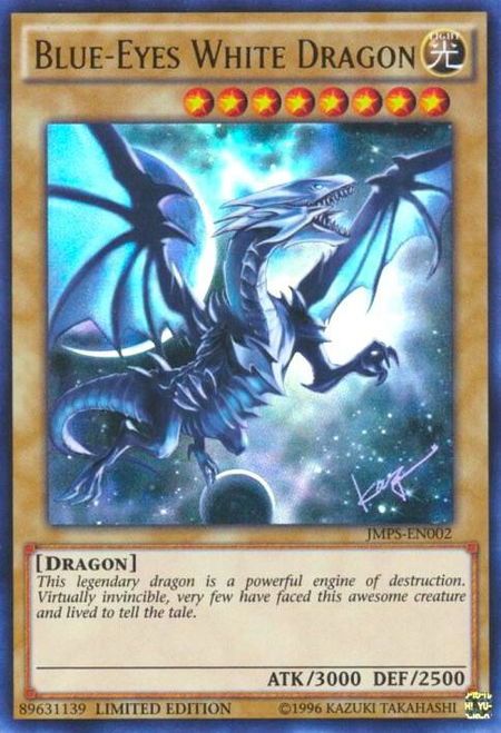 Blue-Eyes White Dragon (JMPS-EN002) - Shonen Jump Magazine Promos YuGiOh trading card