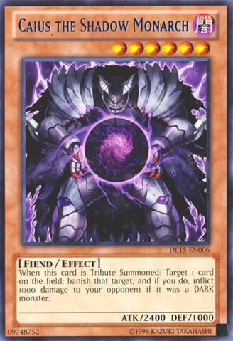 Caius the Shadow Monarch (Blue) - Duelist League Promo YuGiOh trading card