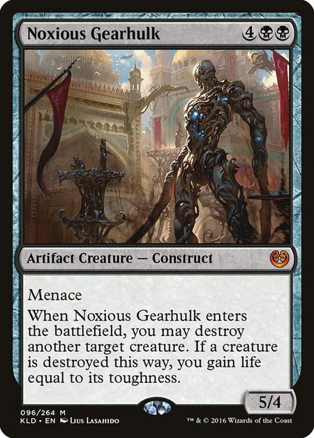 Noxious Gearhulk - Kaladesh Magic: The Gathering trading card
