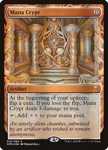 Mana Crypt - Masterpiece Series: Kaladesh Inventions (MPS) #16 - Mythic Rare Magic: The Gathering Trading Card