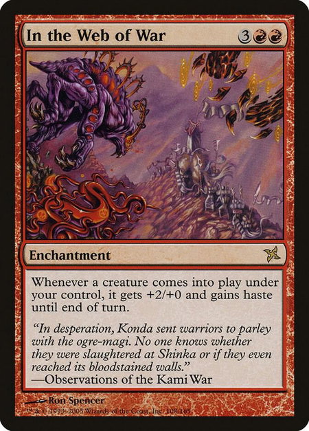 In the Web of War - Betrayers of Kamigawa Magic: The Gathering trading card