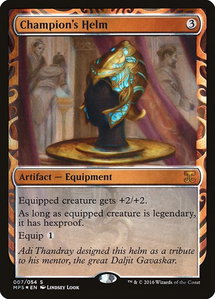 Champion's Helm - Masterpiece Series: Kaladesh Inventions (MPS) #7 - Mythic Rare Magic: The Gathering Trading Card