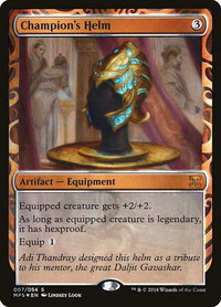 Champion's Helm - Masterpiece Series: Kaladesh Inventions (MPS) #7 - Mythic Magic: The Gathering Trading Card
