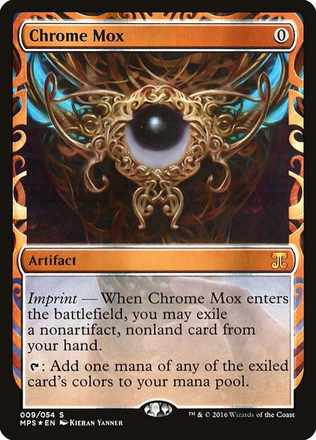 Chrome Mox trading card from Masterpiece Series: Kaladesh Inventions Chrome Mox - Masterpiece Series: Kaladesh Inventions Magic: The Gathering trading card