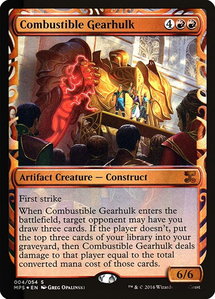 Combustible Gearhulk - Masterpiece Series: Kaladesh Inventions (MPS) #4 - Mythic Rare Magic: The Gathering Trading Card