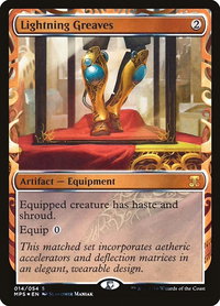 Lightning Greaves - Masterpiece Series: Kaladesh Inventions (MPS) #14 - Mythic Magic: The Gathering Trading Card