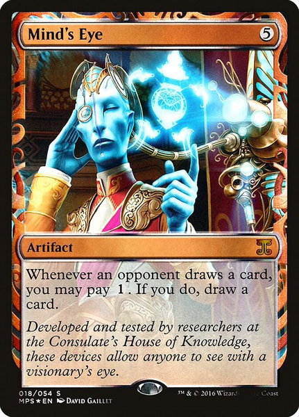 Mind's Eye trading card from Masterpiece Series: Kaladesh Inventions Mind's Eye - Masterpiece Series: Kaladesh Inventions Magic: The Gathering trading card