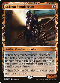 Solemn Simulacrum - Masterpiece Series: Kaladesh Inventions (MPS) #25 - Mythic Magic: The Gathering Trading Card