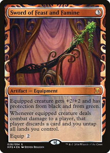 Sword of Feast and Famine - Masterpiece Series: Kaladesh Inventions (MPS) #28 - Mythic Rare Magic: The Gathering Trading Card