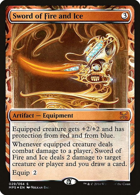 Sword of Fire and Ice - Masterpiece Series: Kaladesh Inventions Magic: The Gathering trading card