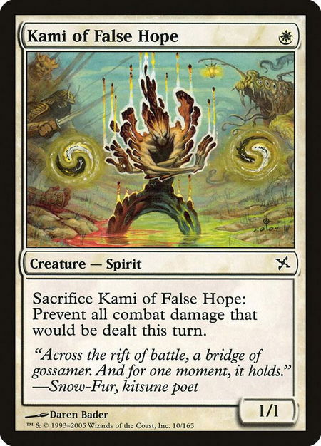 Kami of False Hope - Betrayers of Kamigawa Magic: The Gathering trading card