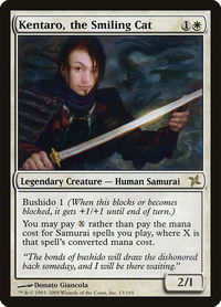 Kentaro, the Smiling Cat - Betrayers of Kamigawa (BOK) #13 - Rare Magic: The Gathering Trading Card
