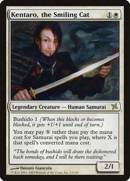 Kentaro, the Smiling Cat - Betrayers of Kamigawa Magic: The Gathering trading card