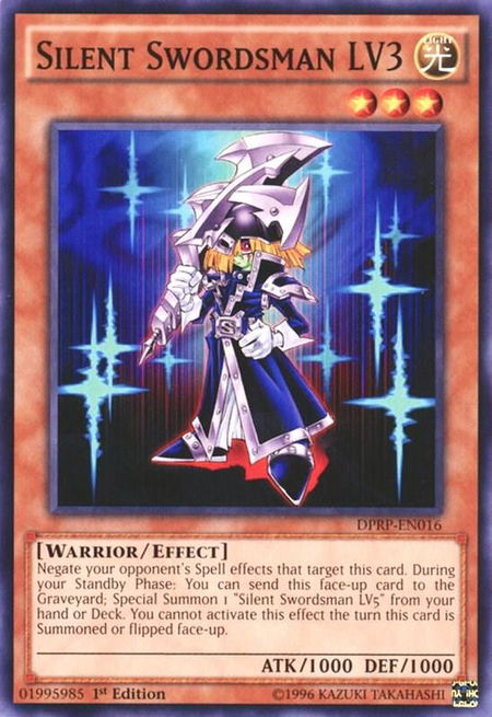 Silent Swordsman LV3 - Duelist Pack: Rivals of the Pharaoh YuGiOh trading card
