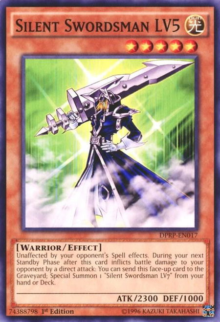 Silent Swordsman LV5 - Duelist Pack: Rivals of the Pharaoh YuGiOh trading card
