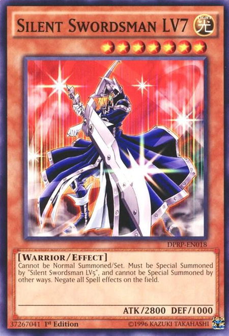 Silent Swordsman LV7 - Duelist Pack: Rivals of the Pharaoh YuGiOh trading card
