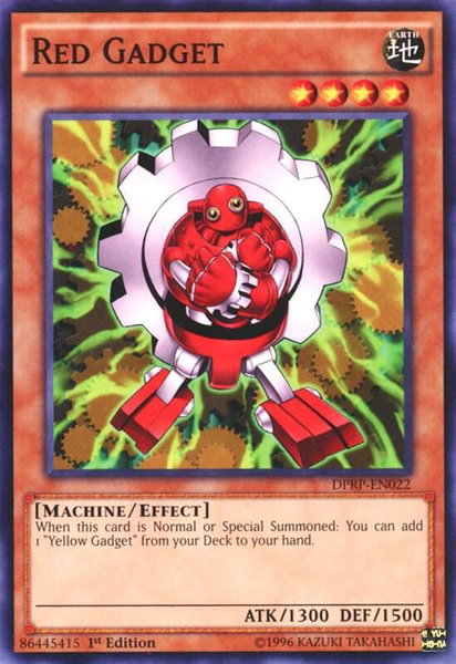 Red Gadget trading card from Duelist Pack: Rivals of the Pharaoh Red Gadget - Duelist Pack: Rivals of the Pharaoh YuGiOh trading card