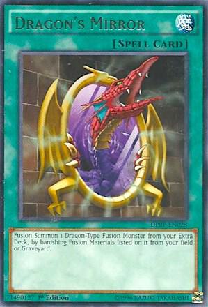 Dragon's Mirror trading card from Duelist Pack: Rivals of the Pharaoh Dragon's Mirror - Duelist Pack: Rivals of the Pharaoh YuGiOh trading card