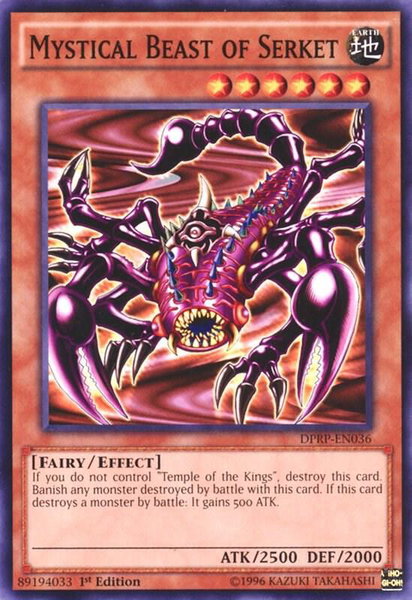 Mystical Beast of Serket - Duelist Pack: Rivals of the Pharaoh YuGiOh trading card