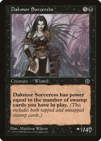 Dakmor Sorceress - Portal Second Age (P02) #71 - Rare Magic: The Gathering Trading Card