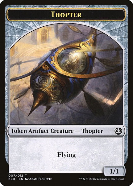 Thopter Token (007) trading card from Kaladesh Thopter Token (007) - Kaladesh Magic: The Gathering trading card