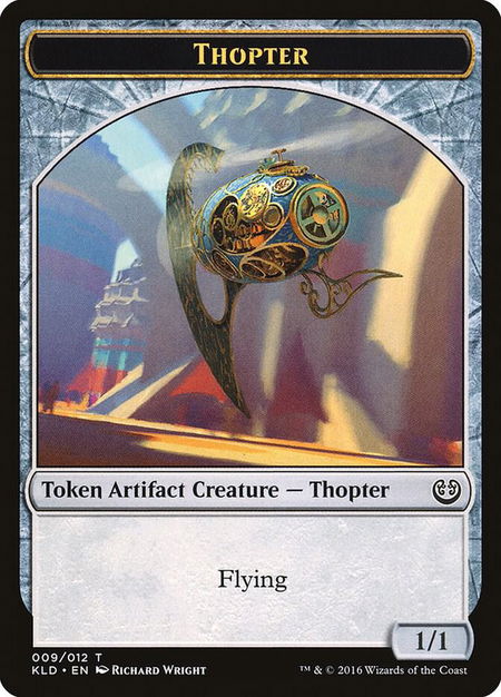 Thopter Token (009) trading card from Kaladesh Thopter Token (009) - Kaladesh Magic: The Gathering trading card