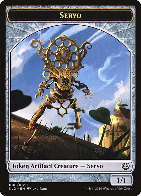 Servo Token (006) trading card from Kaladesh Servo Token (006) - Kaladesh Magic: The Gathering trading card