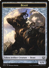 Beast Token (001) - Kaladesh (KLD) #1 - Token Magic: The Gathering Trading Card