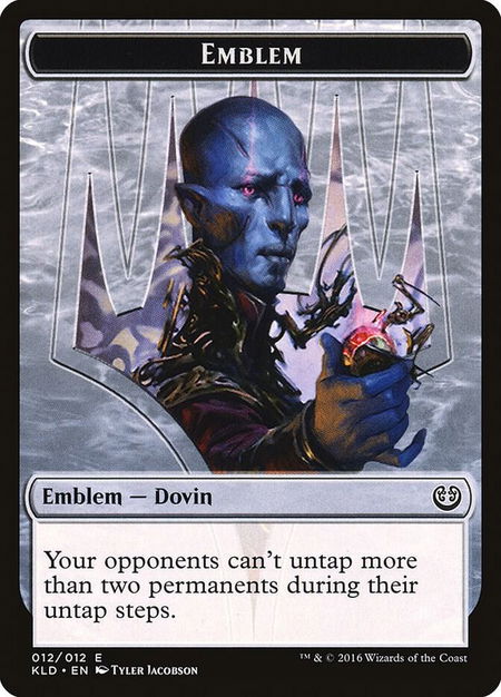 Emblem - Dovin Baan trading card from Kaladesh Emblem - Dovin Baan - Kaladesh Magic: The Gathering trading card