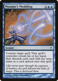 Minamo's Meddling - Betrayers of Kamigawa (BOK) #42 - Common Magic: The Gathering Trading Card