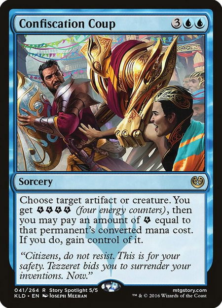 Confiscation Coup - Kaladesh Magic: The Gathering trading card