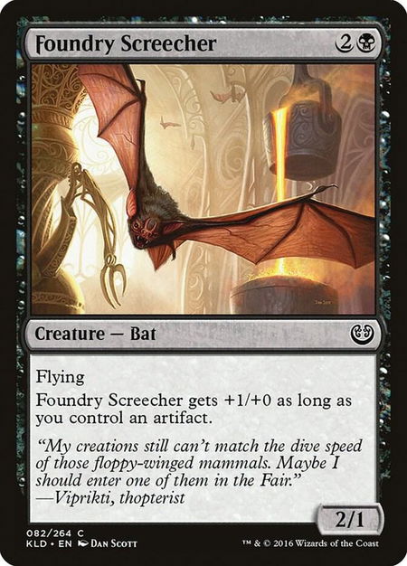 Foundry Screecher - Kaladesh Magic: The Gathering trading card