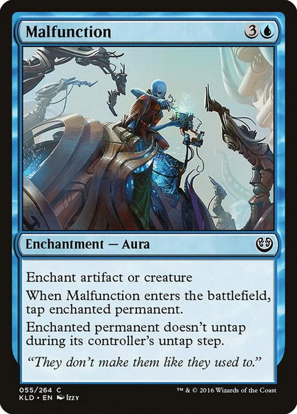 Malfunction trading card from Kaladesh Malfunction - Kaladesh Magic: The Gathering trading card