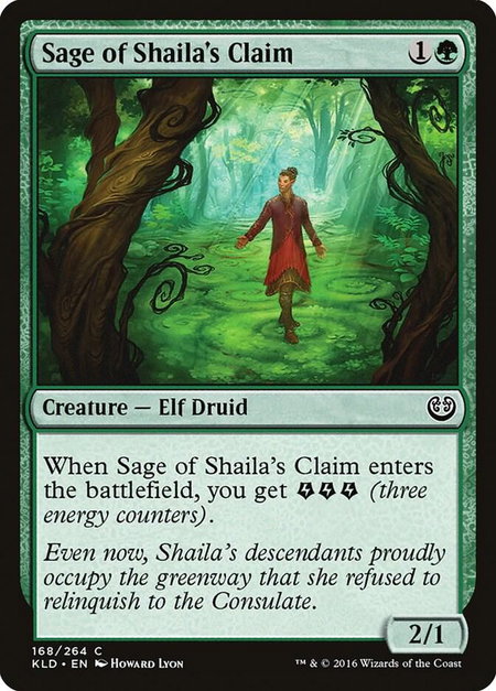 Sage of Shaila's Claim - Kaladesh Magic: The Gathering trading card