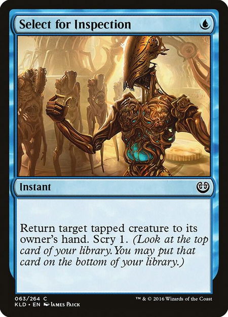 Select for Inspection - Kaladesh Magic: The Gathering trading card