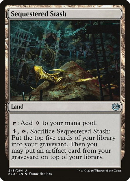 Sequestered Stash - Kaladesh Magic: The Gathering trading card