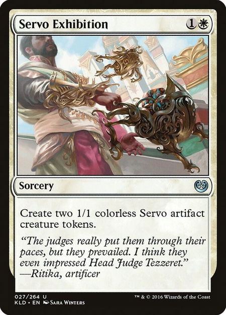Servo Exhibition - Kaladesh Magic: The Gathering trading card