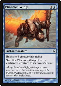 Phantom Wings - Betrayers of Kamigawa (BOK) #46 - Common Magic: The Gathering Trading Card