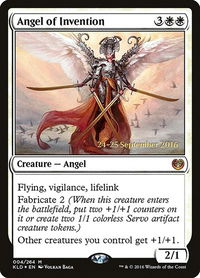 Angel of Invention - Prerelease Cards (PRE) #4s - Mythic Magic: The Gathering Trading Card