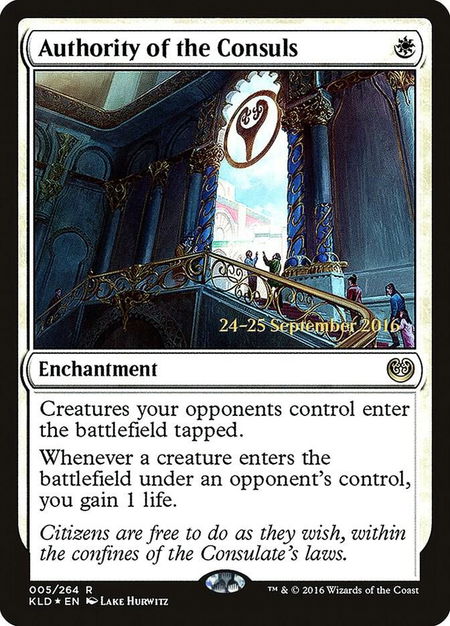Authority of the Consuls (KLD) - Prerelease Cards Magic: The Gathering trading card