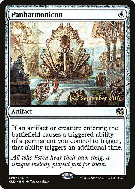 Panharmonicon trading card from Prerelease Cards Panharmonicon - Prerelease Cards Magic: The Gathering trading card