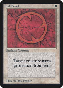 Red Ward - Alpha Edition (LEA) #33 - Uncommon Magic: The Gathering Trading Card