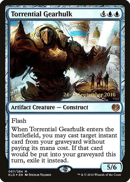 Torrential Gearhulk - Prerelease Cards Magic: The Gathering trading card