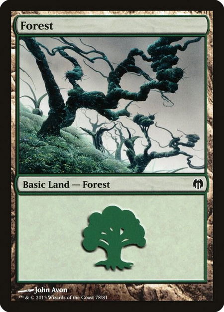 Forest (78) - Duel Decks: Heroes vs. Monsters Magic: The Gathering trading card