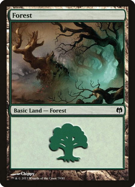 Forest (79) - Duel Decks: Heroes vs. Monsters Magic: The Gathering trading card